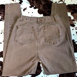 SHEIN Brown Denim Skinny Jeans!